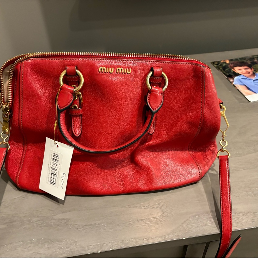 Miu Miu Red Leather handbag